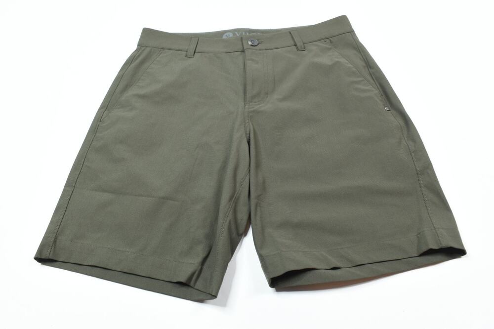 Vuori Meta Shorts Mens 30 Green 4-Way Stretch 8.5" Classic Fit Casual